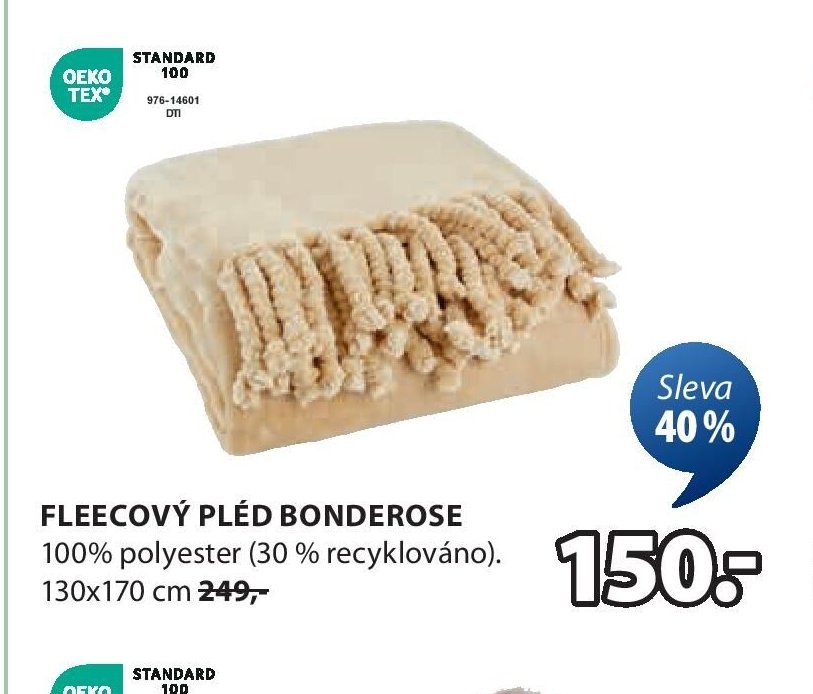 FLEECOVÝ PLÉD BONDEROSE