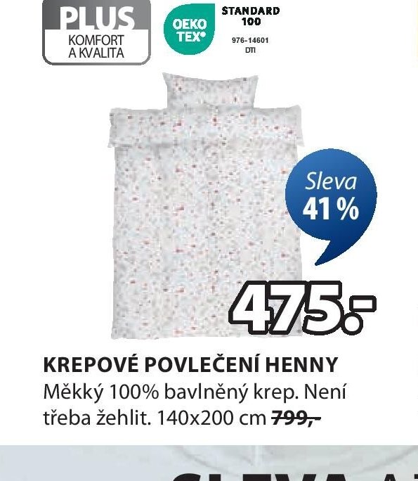Krepové povlečení HENNY
