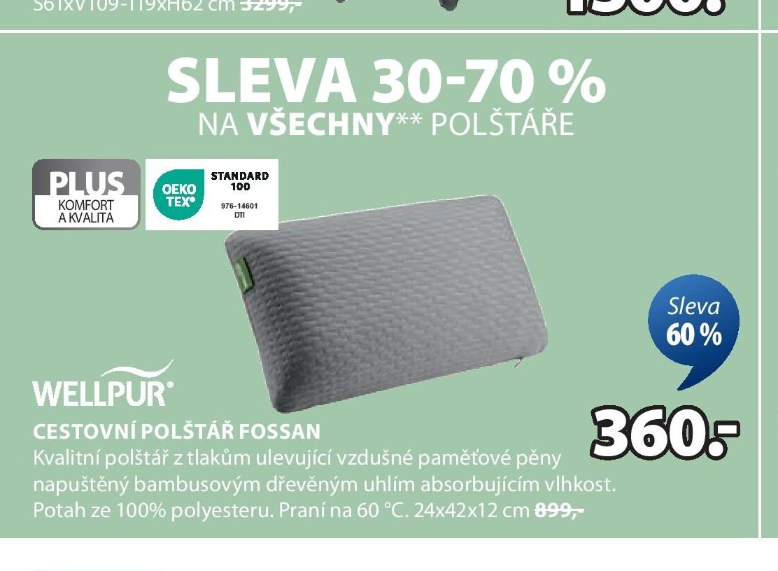 Cestovní polštář FOSSAN