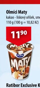 Olmíci Maty kakao - lískový oříšek, smetanový 110 g