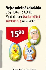 Vejce mléčná čokoláda