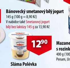 Bánovecký smetanový bílý jogurt