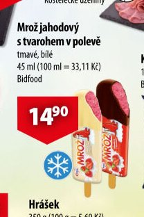 Mrož jahodový s tvarohem v polevě