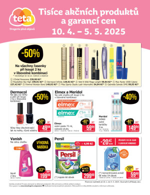 aktuální leták Teta drogerie 10.4.2025-5.5.2025
