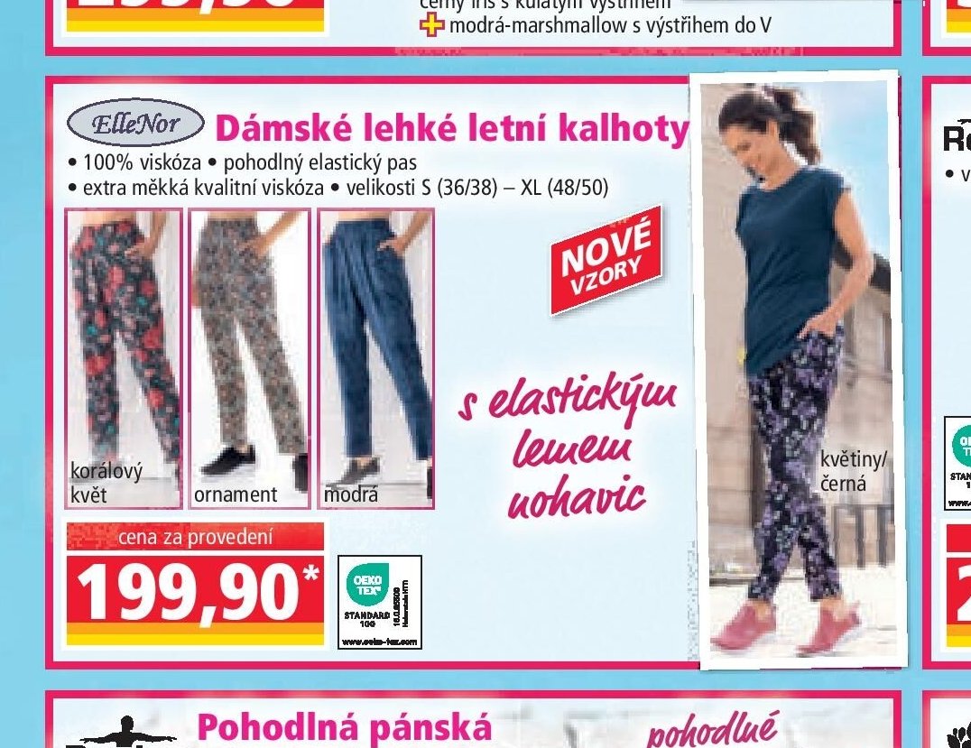 Dámské lehké letní kalhoty