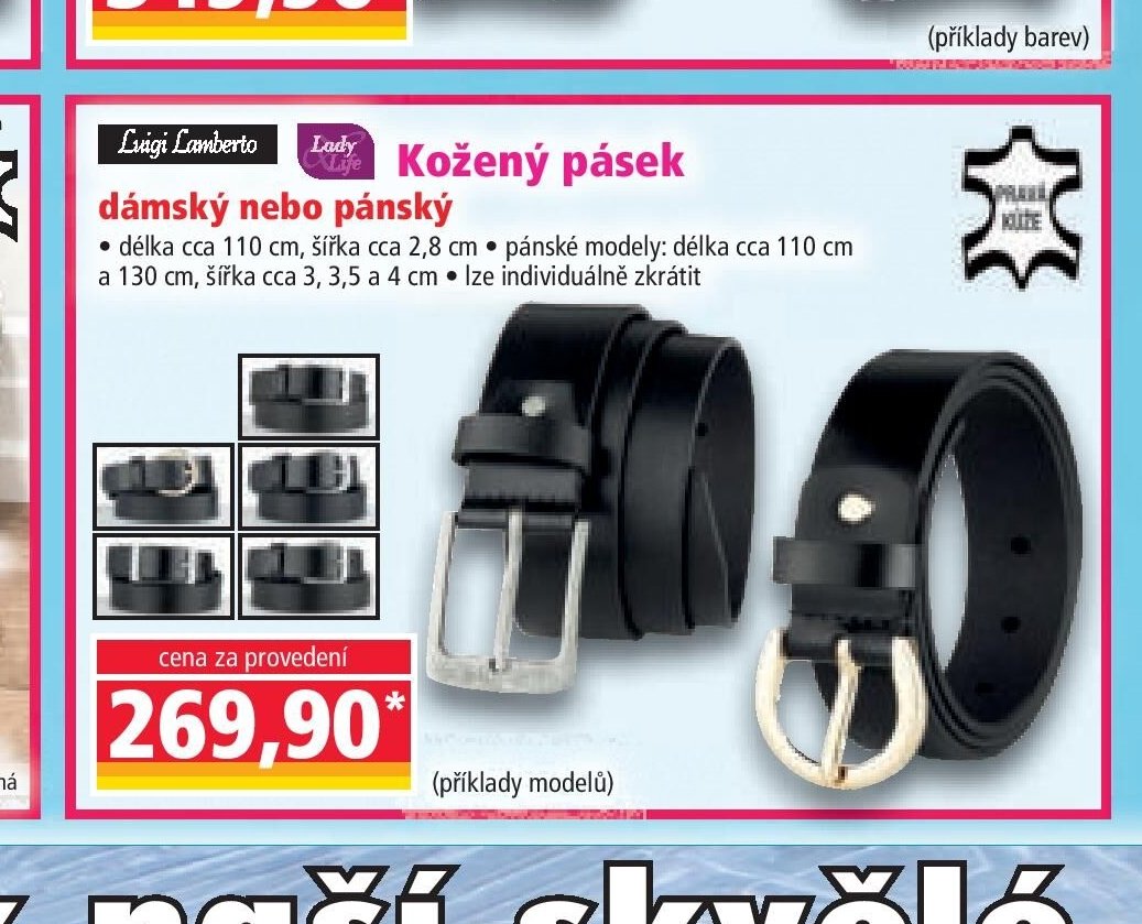 Kožený pásek