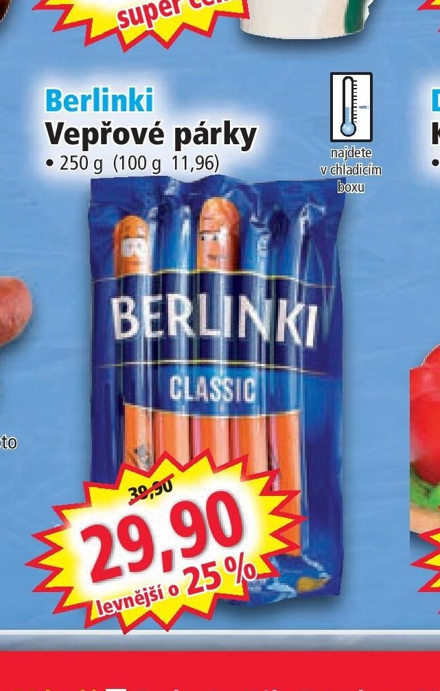 Berlinki Vepřové párky