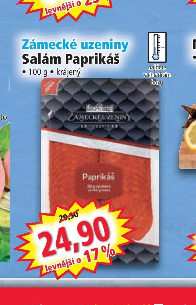 Zámecké uzeniny Salám Paprikáš