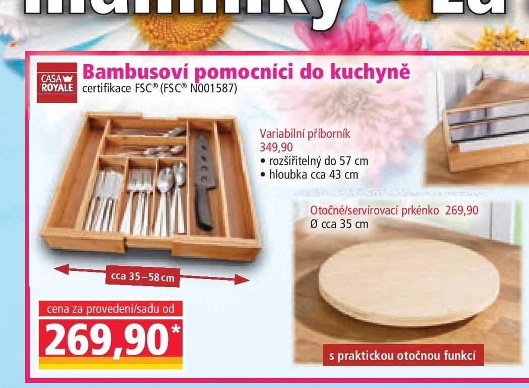 Bambusoví pomocníci do kuchyně