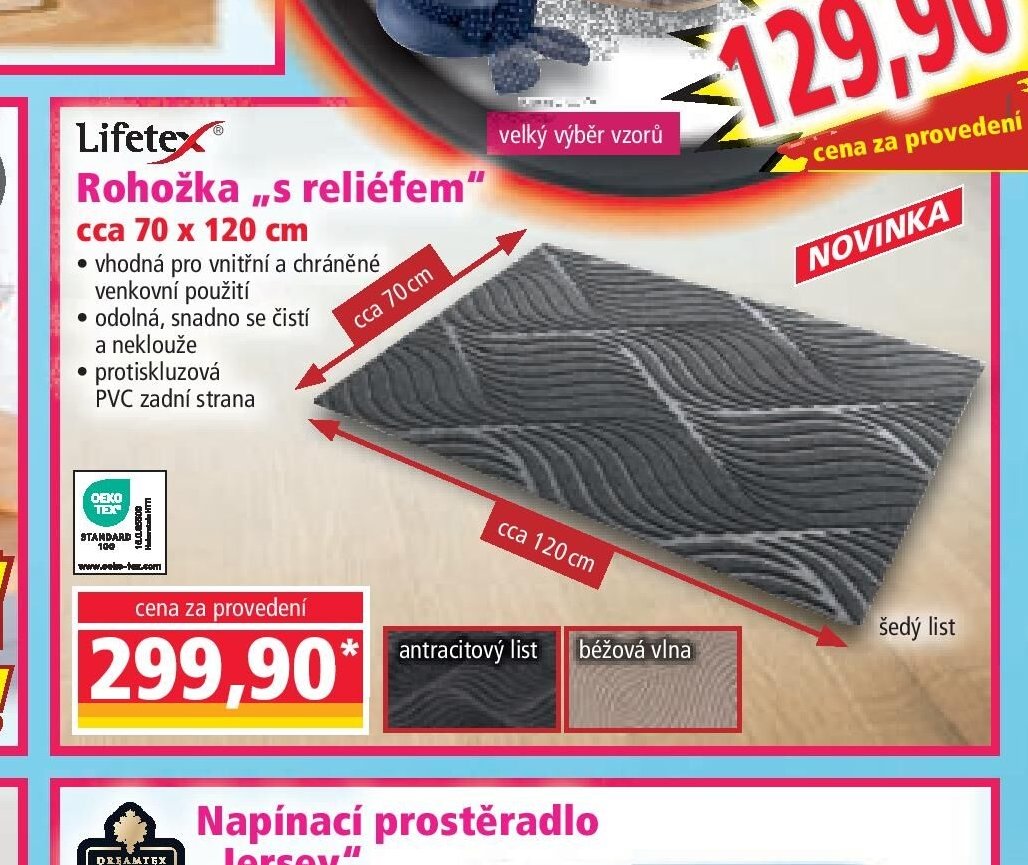 Lifetex rohožka „s reliéfem“