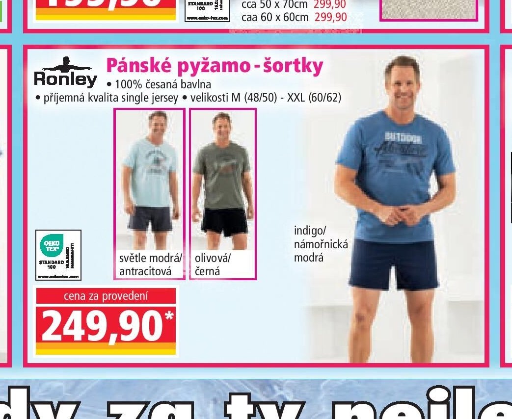 Pánské pyžamo-šortky