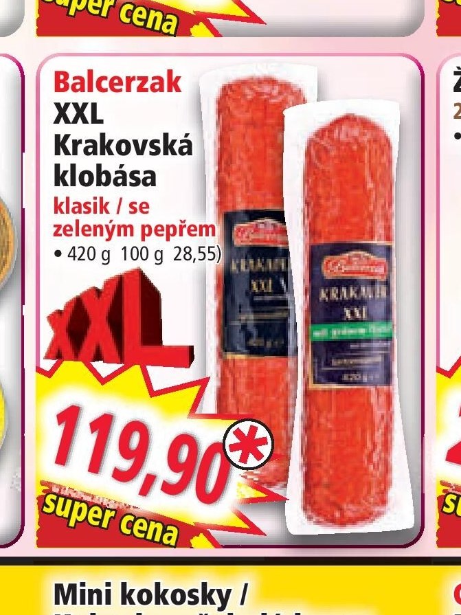 Balcerzak XXL Krakovská klobása
