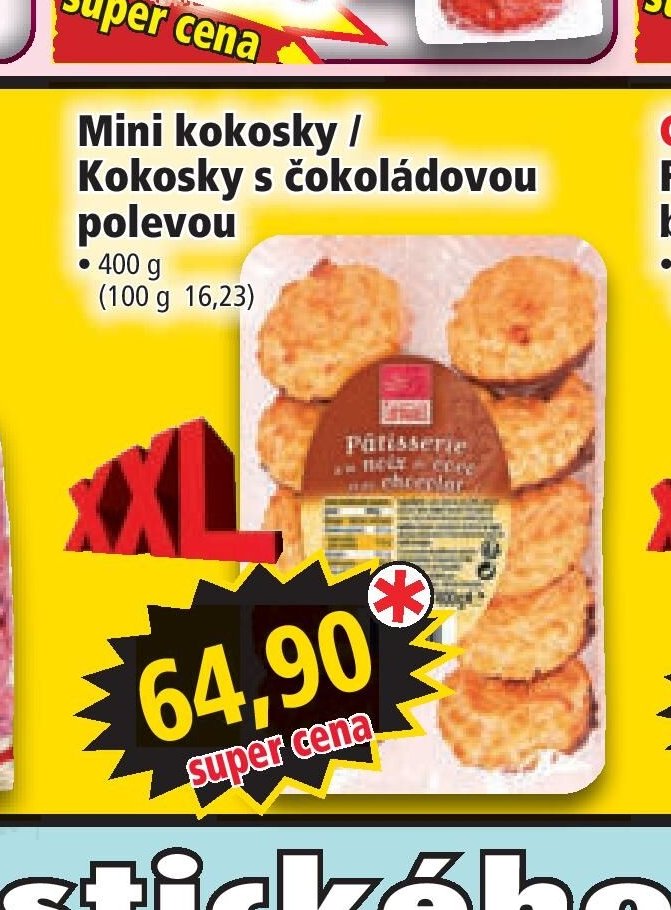 Mini kokosky / Kokosky s čokoládovou polevou