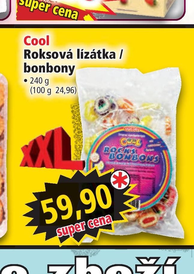 Cool Roksová lízátka / bonbony