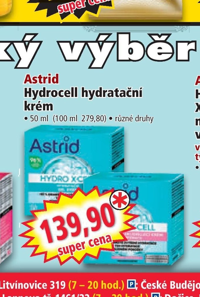 Astrid Hydrocell hydratační krém