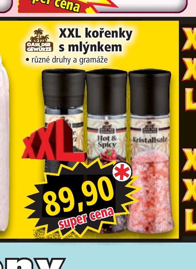 XXL kořenky s mlýnkem