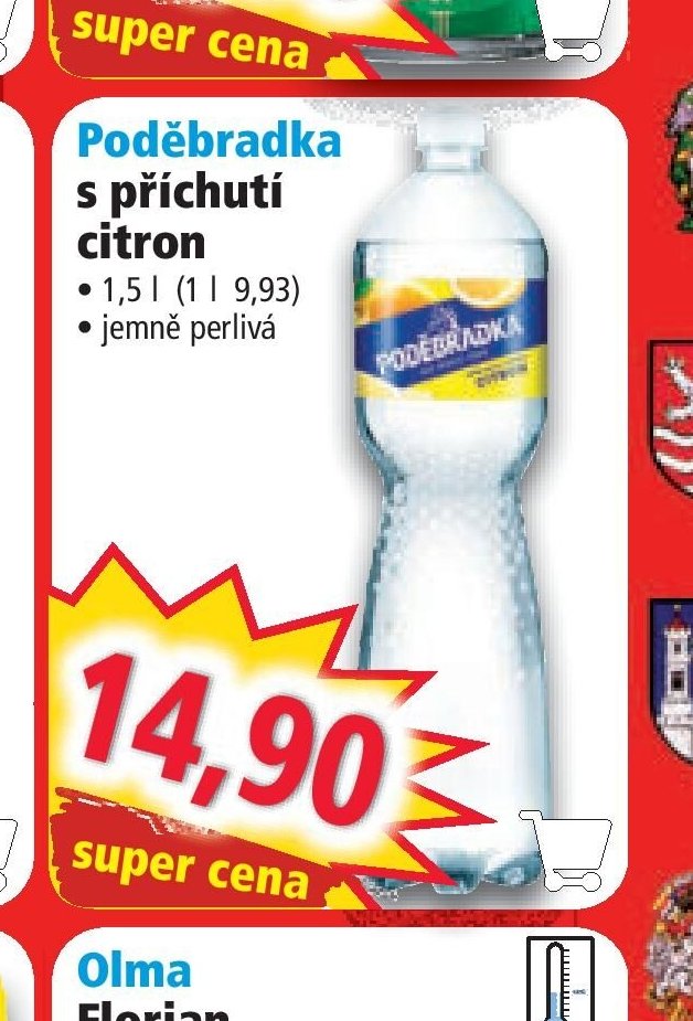 Poděbradka s příchutí citron