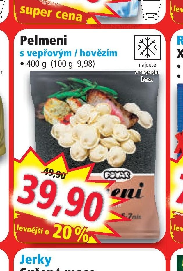 Pelmeni s vepřovým/hovězím