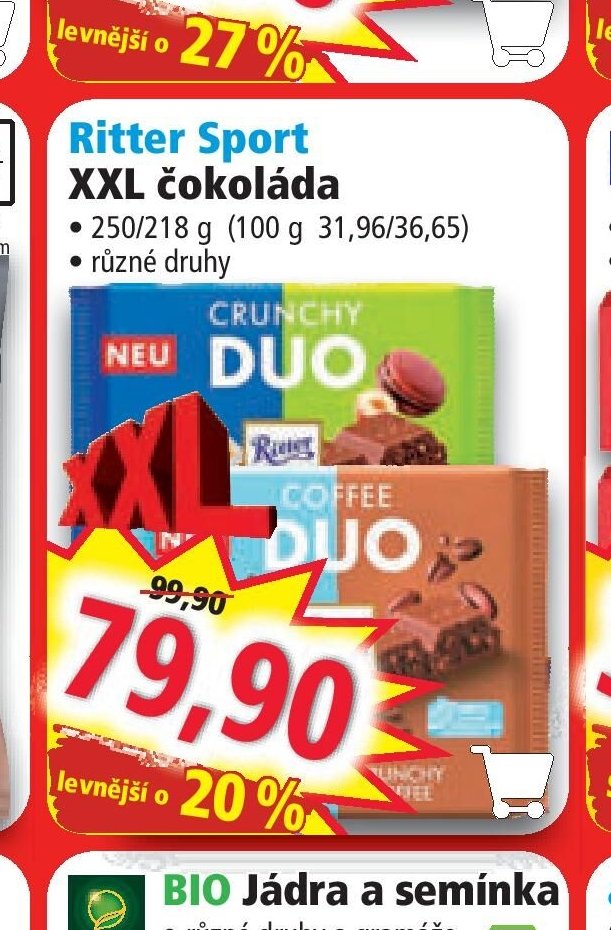 Ritter Sport XXL čokoláda