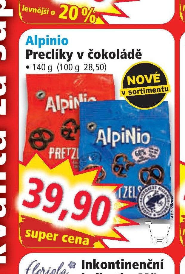 Alpinio Preclíky v čokoládě