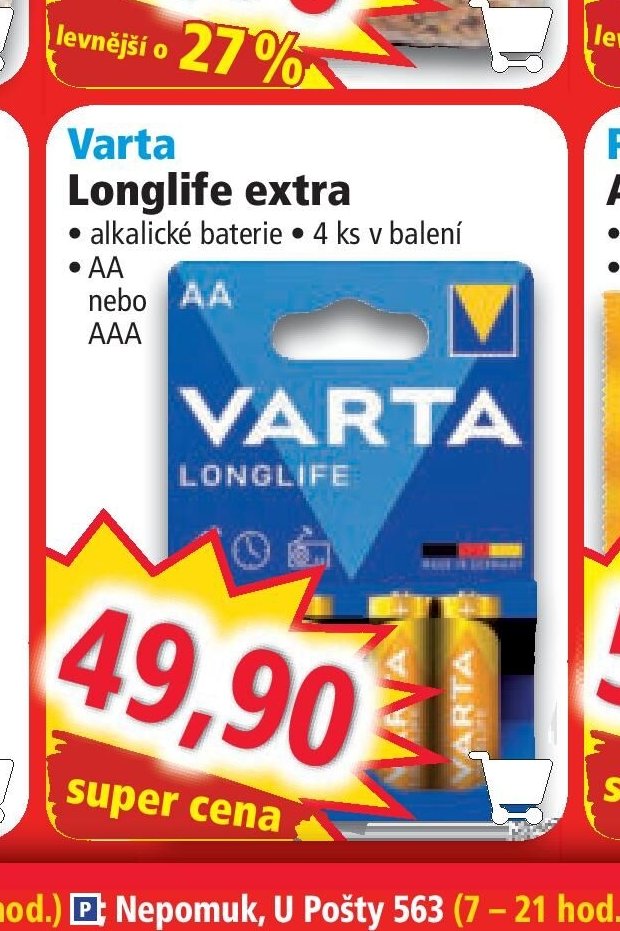 Varta Longlife extra