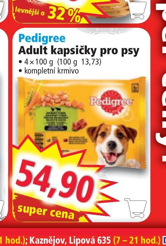 Pedigree Adult kapsičky pro psy