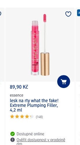essence lesk na rty what the fake! Extreme Plumping Filler, 4,2 ml