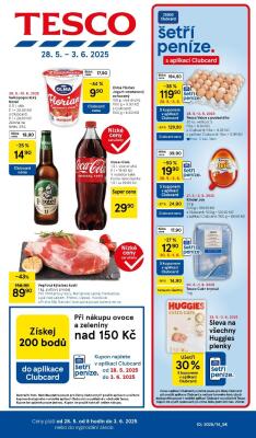 aktuální leták Tesco 28.5.2025-3.6.2025