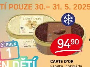 Carte D'or vanilka, čokoláda