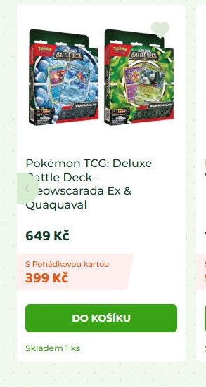 Pokémon TCG: Deluxe Battle Deck - Meowscarada Ex & Quaquaval