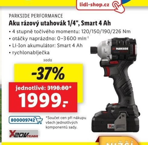 Aku rázový utahovák 1/4
