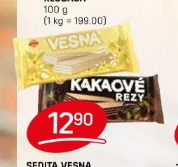SEDITA VESNA, KAKAOVÉ ŘEZY