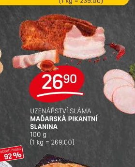Uzenářství Sláma Maďarská pikantní slanina