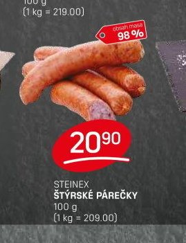 Steinex Štýrské párečky