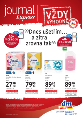 aktuální leták dm drogerie 1.6.2025-30.6.2025