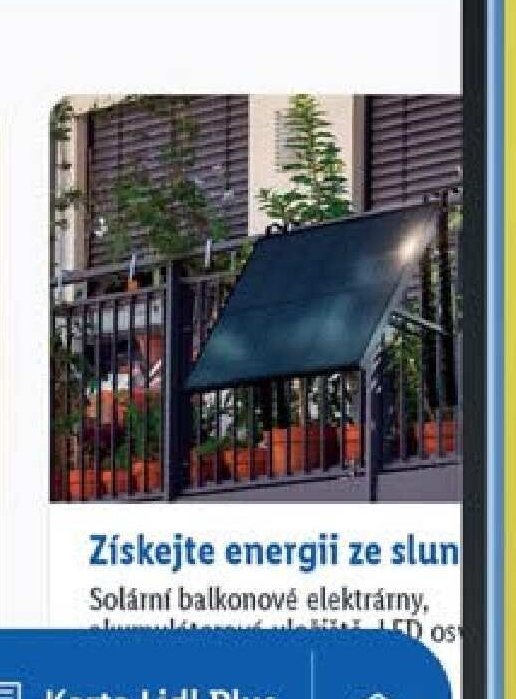 Solární balkonové elektrárny