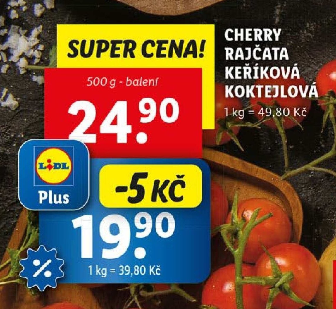 Cherry rajčata keříková koktejlová