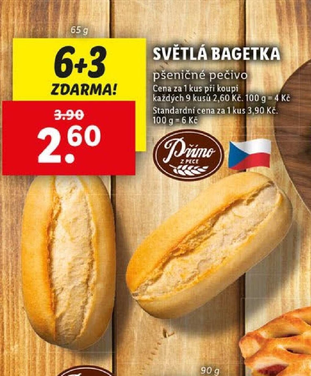 Světlá bagetka