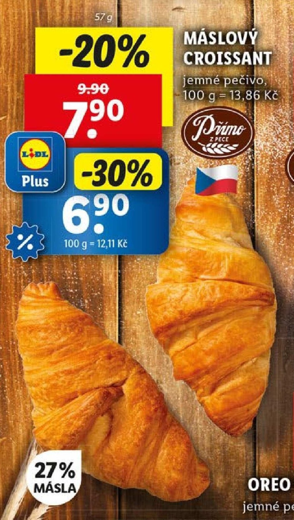 Máslový croissant