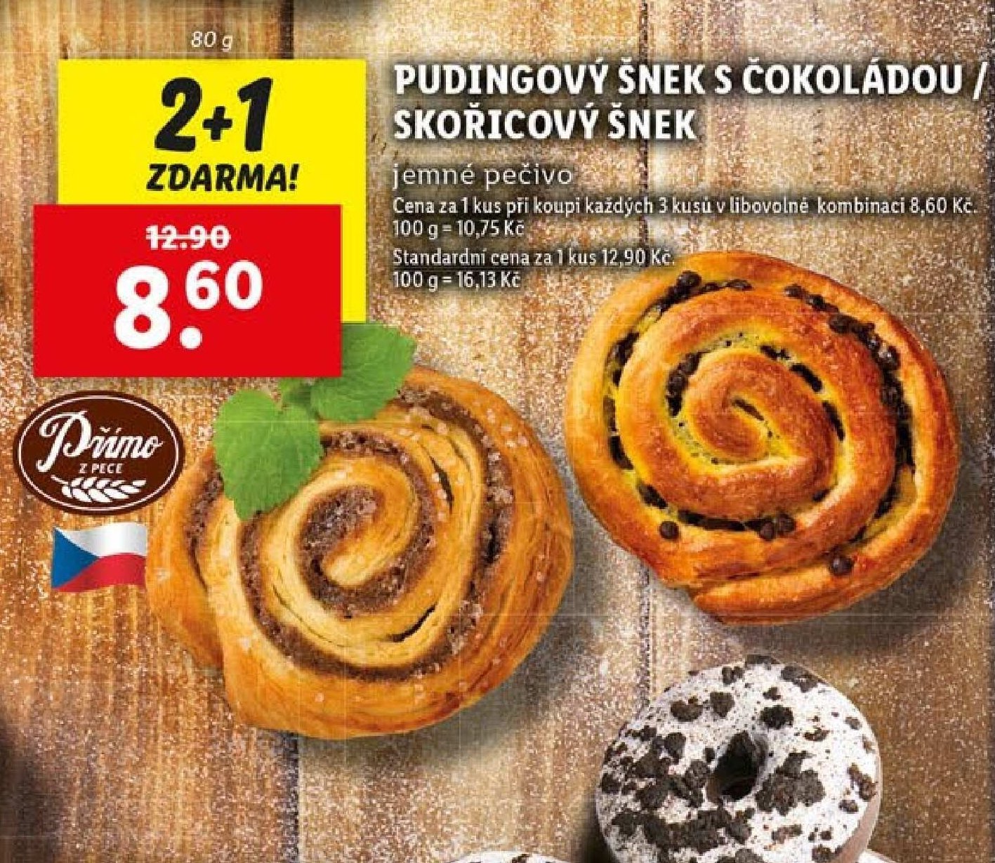Pudingový šnek s čokoládou / skořicový šnek