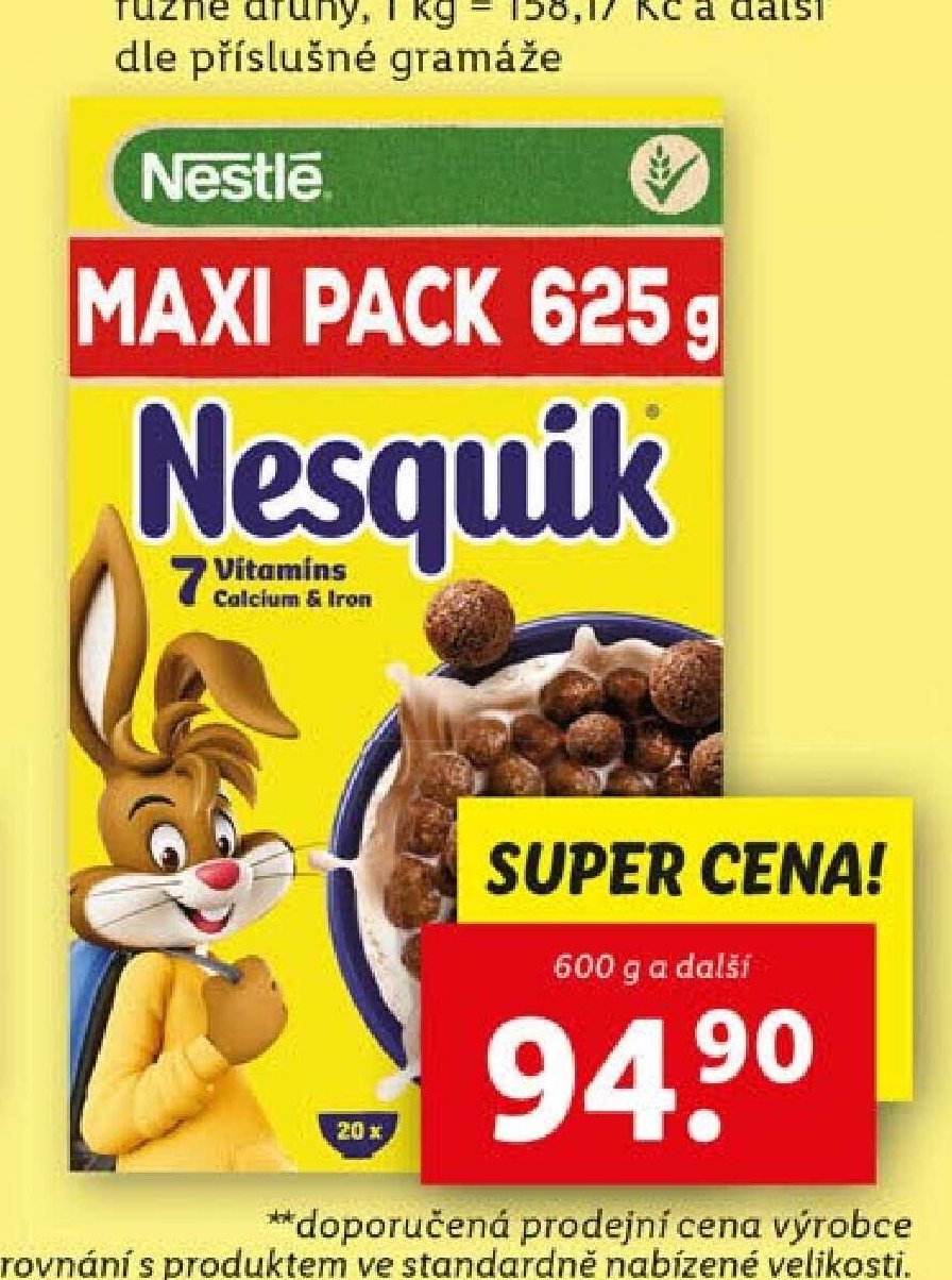 Nestlé Cereálie Nesquik