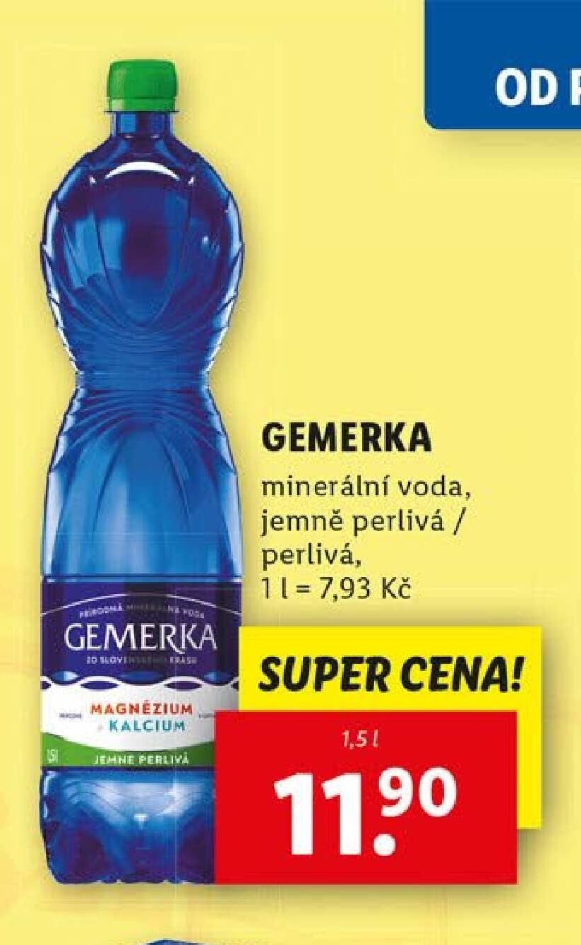 GEMERKA minerální voda