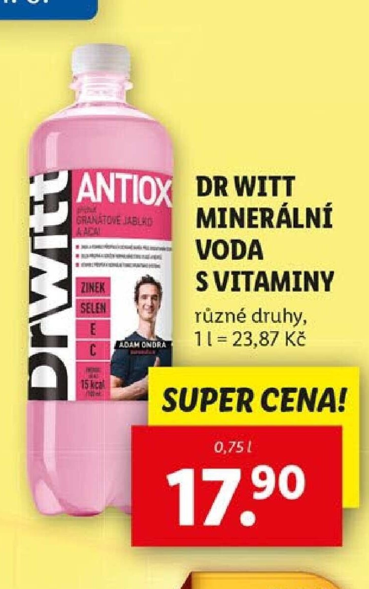 DR WITT MINERÁLNÍ VODA S VITAMINY