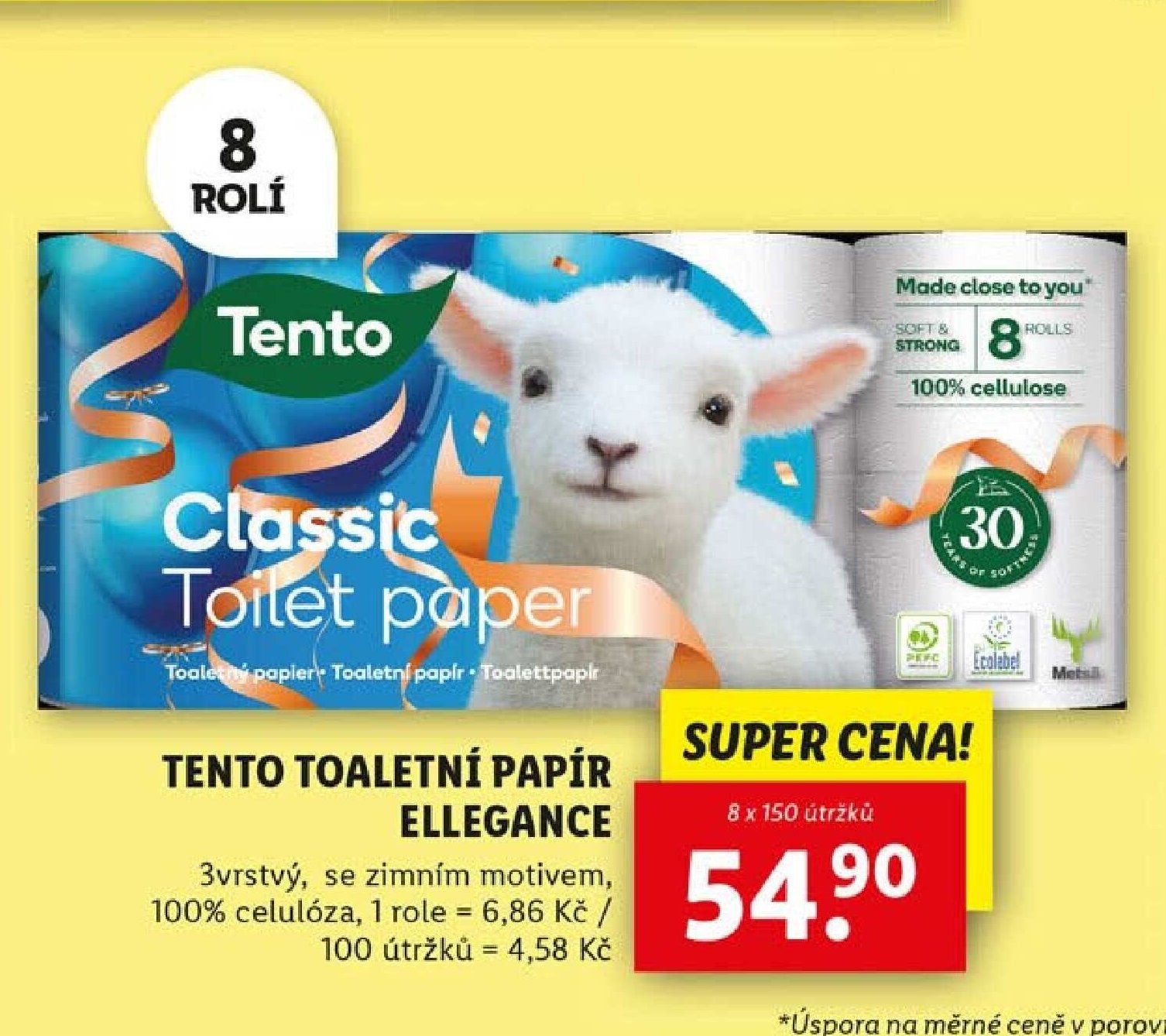 Tento toaletní papír Ellegance