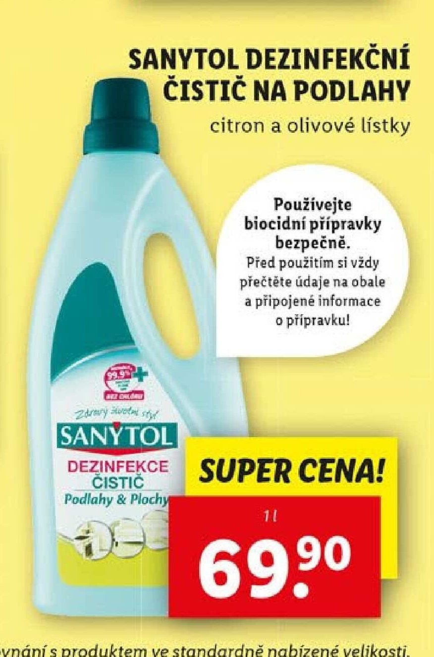 Sanytol dezinfekční čistič na podlahy