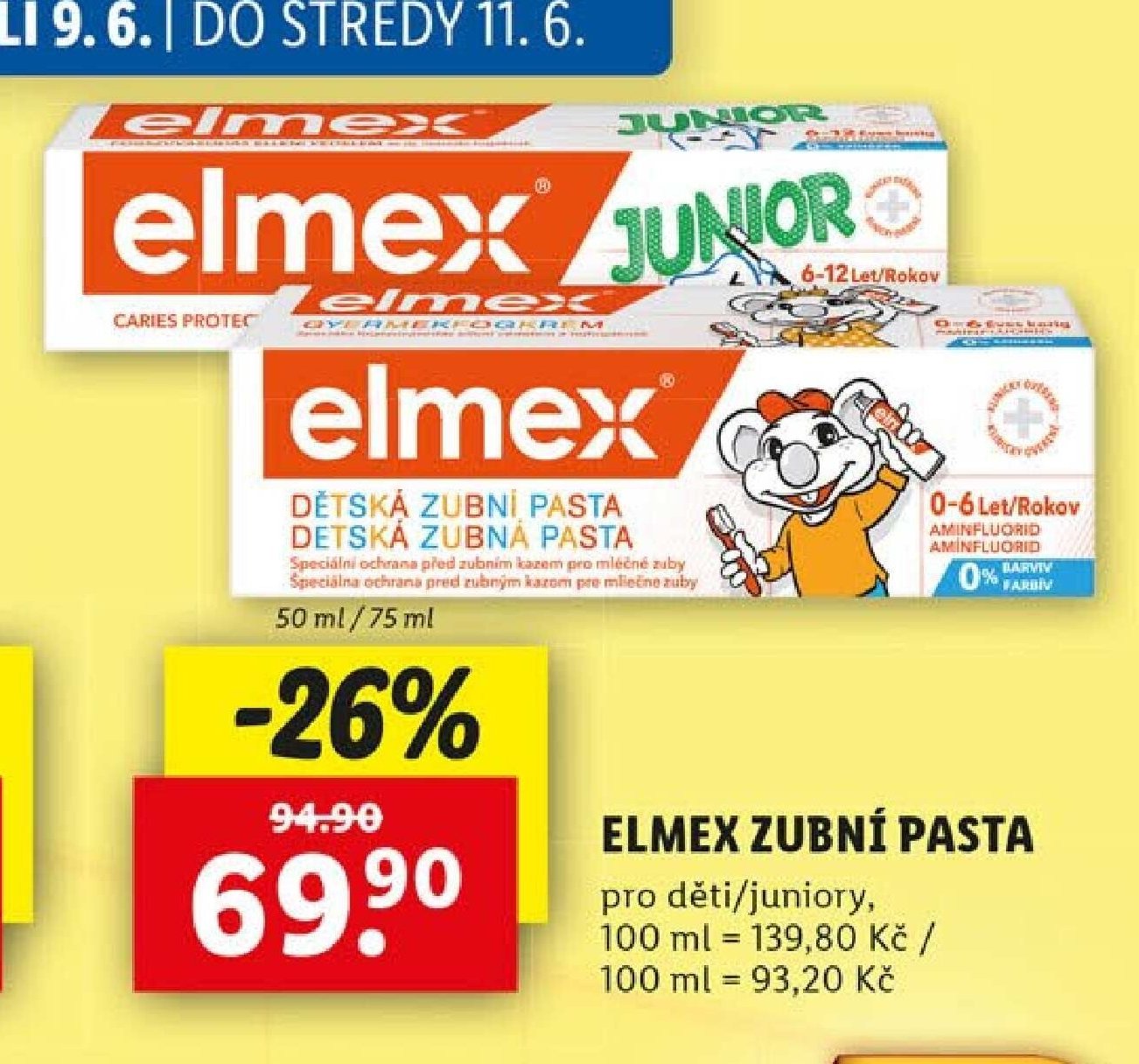 Elmex zubní pasta