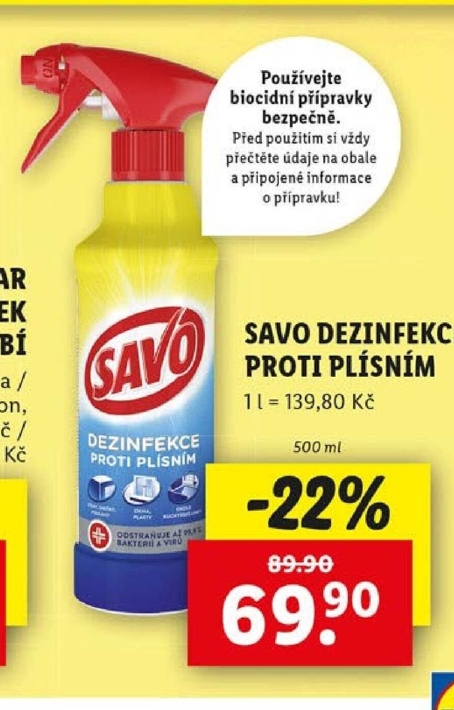 Savo dezinfekce proti plísním
