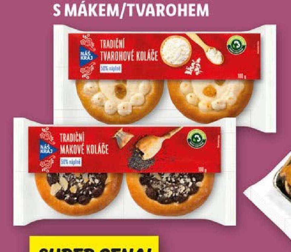 Tradiční koláče s mákem/tvarohem