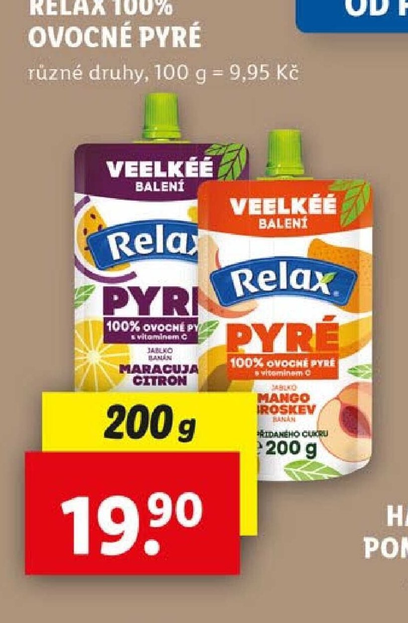 Relax 100% ovocné pyré