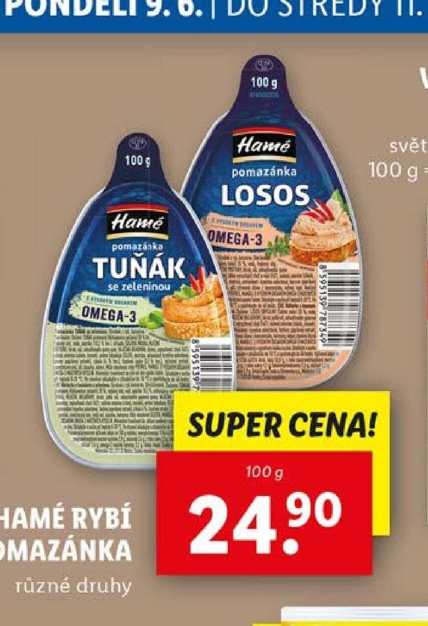 Hamé rybí pomazánka